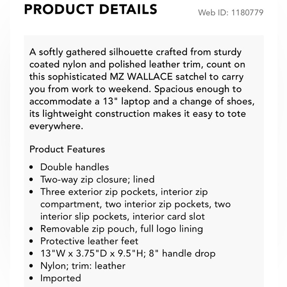 MZ WALLACE JANE TOTE BAG - Picture 16 of 16